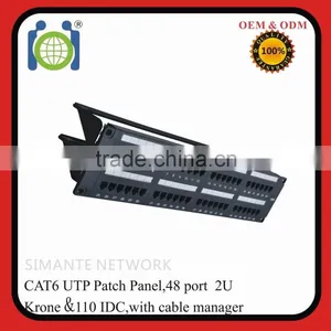 Hot Sale 48 Port Utp CAT.6 Fiber Patch Panel thumbnail-1