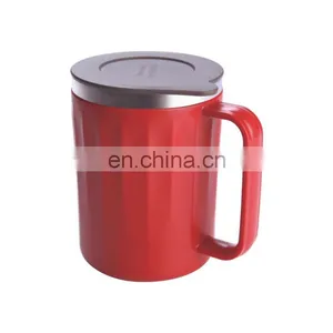 Portable Stainless Steel Warmer Coffee Mug Cup Insulated Travel Tumbler Cups Vacuum Thermal Coffee Mug Silicone Lid Custom Logo thumbnail-4