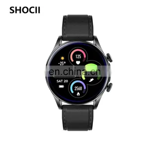 2022 New Arrival T32S Round Screen Smart Watch Waterproof Heart Rate Monitor Voice Assistant T32S Smartwatch thumbnail-1