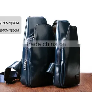Wholesale Fashion Design PU Leather Man Chest Bag Waist Bag Messenger Bag thumbnail-2