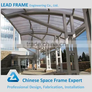 Solid Space Frame Steel Structure Car Canopy thumbnail-3
