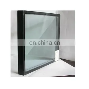 Triple Glazed Heat Insulation Door Double Sheet Blue Colour Frame Soundproof Window Glass thumbnail-1