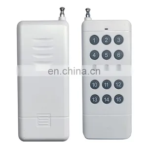 Remote Control Toys White Shell Learning Code/Fixed Code 15 Buttons 433 92MHZ DC12V Wireless RF Remote Control thumbnail-5