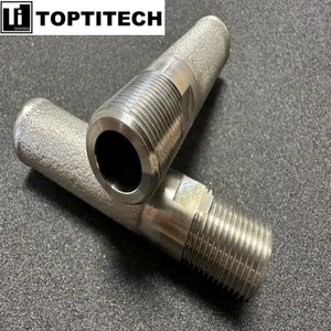 M20 Thread Interface Metal Filter Tube 20 Inch Metal sintered powder filter cartridge Porous Metal Filter Filtration Powder Metallurgy Water Treatment thumbnail-1