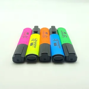 Free Sample Factory Custom Cheap Colored Fluorescent High Reflective Highlighter Marker Pen Set for Promotional thumbnail-5