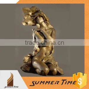 Nude Woman in the Wind Bronze Sculpture thumbnail-1