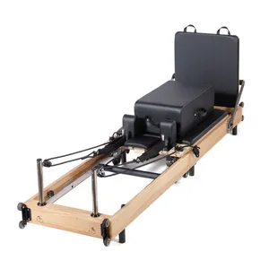 No-joint Oak Foldable Pilates Reformer thumbnail-2