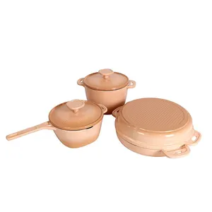 Enamel 6-Piece Cast Iron Pots and Pans Set Manufacturer thumbnail-4