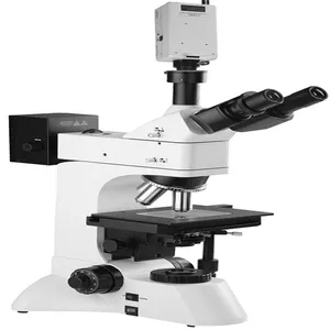 HST 4XC Steel Alloy Trinocular Invert Metallurgical Metallographic Microscope With Scanning Electronic Eyepiece thumbnail-4