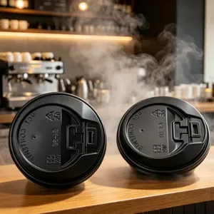 Food Grade PP Plastic Disposable Cup Lid Wholesale For Beverage Shop thumbnail-4