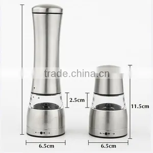 Premium Food Large Capacity Safe Salt Pepper Grinder Set With Battery Operated Electric Quality Choice thumbnail-6