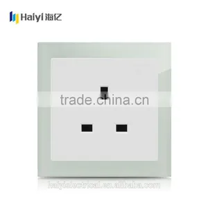 13A Socket AQUA Glass Panel UK Standard 13A Electrical Wall Socket thumbnail-1
