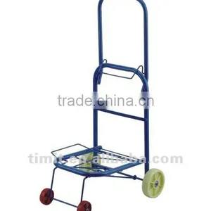 Simple Design Practical Iron 4 Wheels Foldable Shopping Trolley Cart thumbnail-1