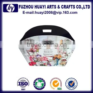 2016 New Lifting Yoke Colorful Foldable PU Magazine Storage Basket thumbnail-1