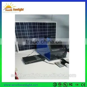 2015 Factory 50W Portable Solar TV With Vedio and Radio, Solar Home Power System for Small Homes, Solar Power Bank thumbnail-1
