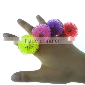 Lot Fashion Cute Soft Jelly LED Finger Ring Glow Light Ring Finger Toys for Holiday Party Wedding Christmas Supplies thumbnail-1