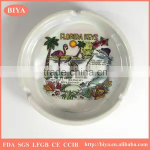Porcelain Ceramics Ashtray Coated Colorful Pearl Glazed for Souvenir and Decorative Used,accept Custom Logo thumbnail-1