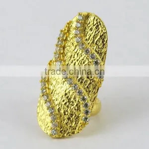 Best Deal Today Finger Ring !! 925 Sterling Silver White Cz Gold Plated Jewelry in India, Silver Jewelry Wholesaler thumbnail-3
