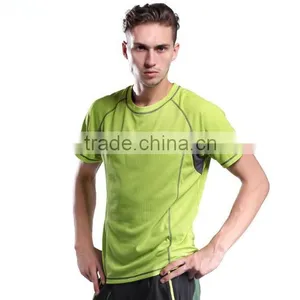 2016 Wholesale Men's Polyester Round Neck Short Sleeve Shirt thumbnail-1