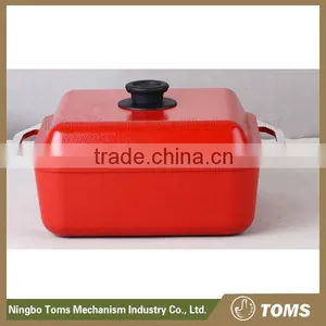 Hot Sale Non-stick Coating Red Non-stick Square Fry Pan thumbnail-1