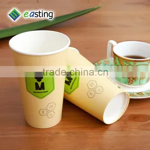 Beautiful 16 oz Flexo Printing Hot Coffee Paper Cup Single pe Coated thumbnail-1