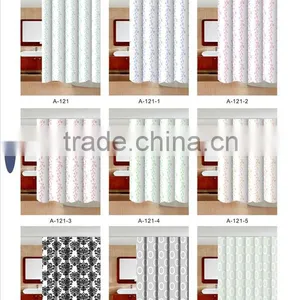 PVC Fancy Design Bathroom Curtain thumbnail-1