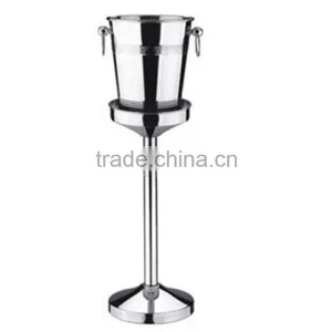 Stainless Steel Double Wall Wine Outdoor Ice Bucket With Stand thumbnail-2
