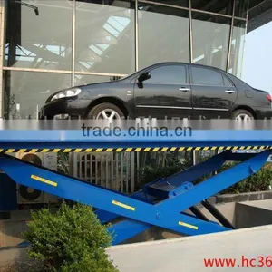 Stationary Hydraulic Car Lifting Platform, Stainless Steel Car Scissors Lift thumbnail-3
