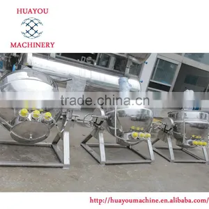Industry Sanitary Double Jacketed Kettle With Stirrer Stainless Steel Cookware Set thumbnail-2
