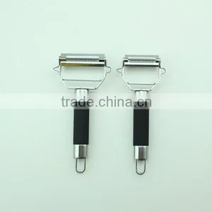 Dual Julienne Rubber Handle Fancy Vegetable Peeler Slicer thumbnail-5