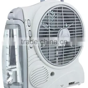 SUNCA AC/DC Rechargeable Oscillating Fan 8" SF-383AL thumbnail-1