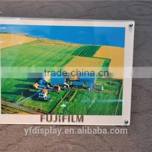 White&Clear Acrylic Photo Frame With Metal Support thumbnail-1