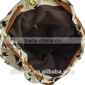 New Style Drawstring Backpack Shoulder School Bag for Girls thumbnail-3