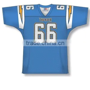 Polyester Spandex Custom Sublimated Thunder American Football Jersey/Shirt thumbnail-1