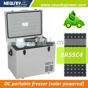 China 24v Car Fridge Solar Portable Installation and Bottom-Freezer Type Mini Car Fridge thumbnail-1