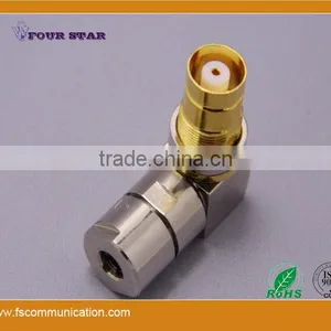 1.6/5.6 Female Bulkhead Right Angle Clamp Connector For Flex-3 Cable B thumbnail-4