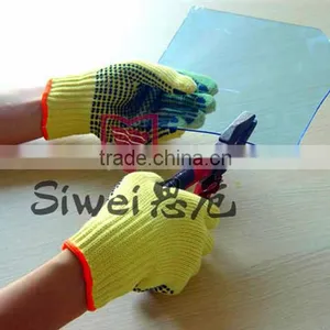 SEEWAY Para-aramid Knitted Cut Resistant Gloves With PVC Dots Dipped Palm for Superior Anti-skid When Holding and Moving Objects thumbnail-2