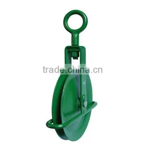 Green Painted Steel Pulley 13 thumbnail-1