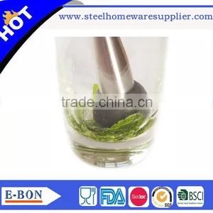 High Quality Stainless Steel Cocktail Muddler Bar Tools Barware Supplier's Choice thumbnail-5