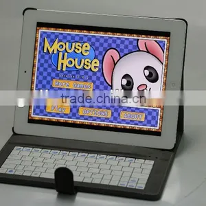 2013 Newest Solor Charger for Ipad Detachable Bluetooth Keyboard Case for Ipad 2 thumbnail-1