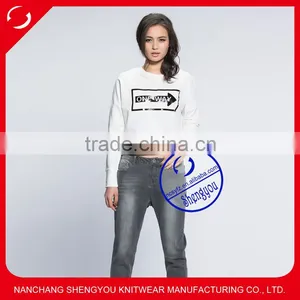 2015 Wholesale High Quality New Design Custom Womens Printed Sweatshirts thumbnail-1