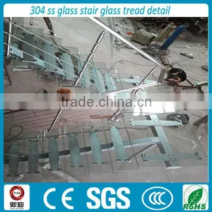 U Shape Glass Staircase YD-9009 thumbnail-3