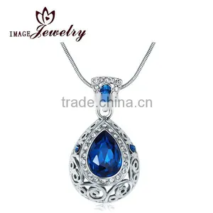 Waterdrop Stone Pendant, Tear Drop Zircon Necklace thumbnail-1