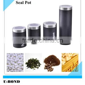 Powder Coating Black Color Storage Canister thumbnail-1