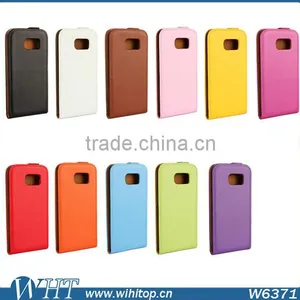 Genuine Leather Case for S6,Flip Leather Vertical Case for Galaxy S6 With Magnetic Buckle thumbnail-1