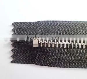 5# Aluminum Zipper Fastener Close End Plated Auto Lock Fancy Zipper Slider Jacket Zipper thumbnail-3