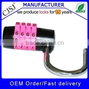 High Security Colorful 4 Digits GYM Closet Door Lock thumbnail-1