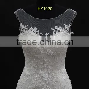 Real Factory Product! Venice Lace Flower With Delicated Beading Mermaid Wedding Dress thumbnail-2