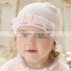 DB289 Dave Bella Autumn Winter Baby Hat Earflat Caps Newborn Hat Wholesale Baby Knitted Hat thumbnail-1