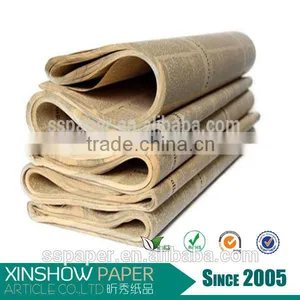 52X75cm Bestselling Wholesale Vintage Black Newspaper Paper Black Kraft Paper Quality Choice thumbnail-1